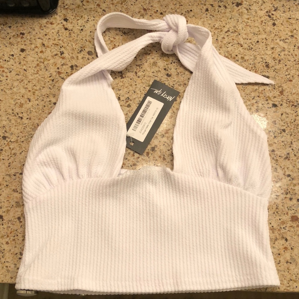 White Plunge Halter